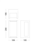 Aplica LED pentru exterior Philips PYRONA, 12W, 1500 lm, lumina calda(2700K), IP44, 200x109x105mm, Negru - Image 3