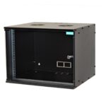 Cabiner Spacer 19" 4U, montare pe perete, 515 x 450 mm, sticla decurizata, otel 1.5mm, sarcina maxima 100kg
