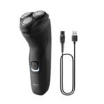 Aparat de ras PHILIPS Seria 1000 S1141/00, Autonomie 40 min, 3 elemente de taiere, Negru, L x A x I (mm) 80x100x190 - Image 2
