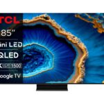 Televizor Smart Mini LED TCL 85C805, 216 CM (85``), 4K, 240Hz, Wi-Fi, Negru