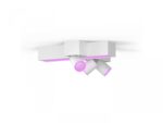 Plafoniera LED RGB Philips Hue Centris, Bluetooth, cu 3xGU10incrucisate ,3x5.7W + LED 25W, 2810 lm, lumina alba si color (2000-6500K), IP20,Metal, Alb