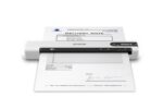 Scanner Epson DS-80W portabil, dimensiune A4, tip sheetfed, viteza scanare: 4 sec/pagina alb-negru si color, rezolutie optica 600x600dpi, , fiabilitate ciclu de lucru zilnic 300 pagini, formate ieşire : BMP, JPEG, TIFF, Scanare către multi TIFF, PDF, Scanare către PDFcăutabil, PDF/A, PNG