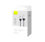 Cablu Baseus CoolPlay Fast Charge USB-C 100W 2m Negru - Image 2
