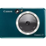 Imprimanta foto Canon Zoemini S2, 2 in 1 camera foto + imprimanta foto, tehnologie ZINK (zero ink) Viteza: 50 secunde pe poza, Rezolutie printare 314 X 600 dpi, Camera 8 megapixeli, blitz integrat, Bluetooth, NFC, compatibilitate IOS si Android, format poze: JPG, slot microSD (max256gb), baterie