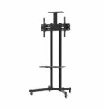 Stand TV Mobil Serioux TV109, Reglabil, 32-70'', VESA 600x400mm, suporta pana la 50kg, negru - Image 5