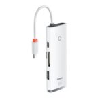 Docking Station Baseus Lite, card reader SD/microSD, alb
