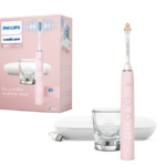 Periuta electrica sonica Philips Sonicare HX9911/21 Diamond Clean 9000 HX9911/21, 4 moduri de periere, 3 intensitati, 1 toc de transport cu USB incarcare, 1 pahar, roz