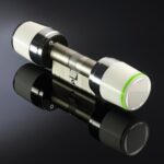 Cilindru electronic LIBRA SMART, cu knob mecanic PREMIUM, 35x35, RFID, sofware ARGO, 13,56 MHz, baterie(durata max 2 ani/max 20.000 cicluri), semnalizare acustica si luminoasa,gestionare cu smartphone, card, tag, memorie 300 utilizatori, memorie ultimile 1000 evenimente, finisaj inox- negru. Se - Image 4