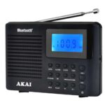 Radio cu ceas Akai APR-400 cu baterii 3x AAA, Bluetooth 5.0, Power max 0.8W, accesorii: curea de mana