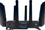 Router Asus Quad-Band ROG Rapture GT-BE98, WIFI-7, Standarde wireless: WiFi 6 (802.11ax), WiFi 7 (802.11be), IEEE 802.11a, IEEE 802.11b, IEEE 802.11g, IEEE 802.11n, IEEE 802.11ac, IPv4, IPv6, Segment Produs: BE25000, Viteza wireless: 1376+5764+5764+11529 Mbps, 8 x antene externe, Procesor: 2.6GHz - Image 2