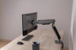 Brat pentru monitor, Material: Oțel, Aluminiu, Plastic, Suprafață finisaj : acoperire cu Pulbere, Culoare: Alb Texturat Fin, Gri Spațial, Dimensiune compatibila ecran: 27"-45", tehnologie arc, Greutate maxima (pe ecran): 5~14 kg, Greutate maxima pentru ecran curbat (pe ecran): 5~12 kg - Image 14