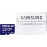 Card de Memorie MicroSDHC Samsung PRO PLUS 256GB, Class10/Grade 3 adapter UHS-I