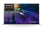 Televizor, Sony, Seria A90, XR55A90JAEP, 2021, 55" - 139CM, OLED, Smart TV, 4K, Titanium Black, Plat, Google TV, Mirroring iOS, Android, XR Cognitive Processor, HDR 10 HLG, 100 Hz, DVB-T/T2//C/S/S2, 2.2, 60W, Wi-Fi, Bluetooth, 1 x Jack 3.5 mm, 1 x PCMCIA, 1 x RJ-45, 1 x S/PDIF, 1 x