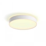 Plafoniera LED Philips Hue Devere, Bluetooth, 33.5W, 4300 lm, luminaalba(2200-6500K), IP44, 42.5cm, Alb, Intrerupator cu variator in clus