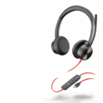 Casti Head-band HP Blackwire 8225, Cu fir, noise-canceling, Negru