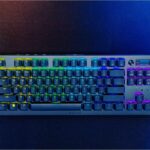 Tastatura Razer DeathStalker V2 Pro Tenkeyless, wireless, bluetooth, cu fir, conectivitate Razer™ HyperSpeed Wireless (2.4 Ghz), Bluetooth, sau Type-C, switch Razer™ Low-Profile Optical Switches (Linear), butoane programabile, optiune gaming mode, iluminare Razer Chroma™ RGB, customizabil cu 16.8