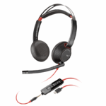 Casti Head-band HP Poly Blackwire 5220, Wired, Noise-canceling, Negru