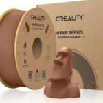CREALITY HYPER PLA 3D Printer Filament, Brown, Temperatura printare: 200-220 grade celsius, Diametru filament: 1.75mm, Tensile strength: 52.99MPa, Bending strenght:92.38Mpa Dimensiuni rola filament: Diametru 200mm, inaltime 70mm, gaura centrala 56mm, viteza printare: pana la 600mm/s,