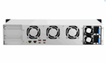 NAS QNAP 873AEU 8-Bay, CPU AMD Ryzen V1000 series V1500B 4C/8T 2.2 GHz, RAM 4GB (1x4GB) DDR4 SODIMM  (max. 64GB total, optional ECC RAM support), HDD: 8 x 2.5"/3.5" SATA 6Gbps, 2x M.2 2280 PCIe Gen3 x1 (neincluse), LAN: 2 x 2.5GbE, optional 10GbE expansion via a PCIe card, - Image 3