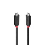 Cablu Lindy 2m USB4 240W Type C, 40 Gbps, Black Line