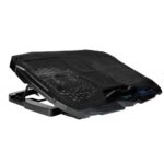 Stand Spacer notebook 17″ Gaming, sita metal, Airflow: 72CFM, 2xfan 12.5cm, 2xfan 7cm cu led albastru, ventilatoare 125 mm x 2 buc, 70 mm x 2 buc, viteza rotatie maxima 1500 +/-10% RPM - Image 2