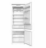 Combina frigorifica HEINNER HCNF-BIM403INVD, No Frost, 403 l, Clasa D, Nu, incorporabila, Compresor inverter Alb