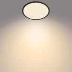 Plafoniera LED Philips Superslim CL550, 3 trepte de intensitate, 18W ,1500 lm, lumina calda (2700K), IP44, 30cm, Negru - Image 4