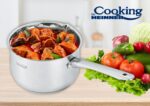 CASEROLA INOX  20x12.5 CM, 3.6 L, COOKING BY HEINNER - Image 4