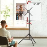 Suport tripod portabil de podea pentru TV plat/curbat Barkan, 13" - 65", VESA 400x400mm, Max 110kg, Negru - Image 3
