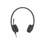 Casti Head-band Logitech H340, Cu fir, Negru