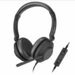 Casti Head-band AXTEL AXH-ONEUCD, Cu fir, Negru