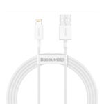 CABLU alimentare si date Baseus Superior, Fast Charging Data Cable pt. smartphone, USB la Lightning Iphone 2.4A, 1.5m, alb