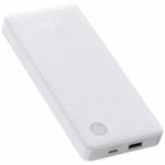 Baterie externa Baseus Airpow Lite, 10000mAh, putere 15W, 1 x USB; 2 x USB Type-C, total 3A (include cablu 30cm USB la USB Type-C), alb