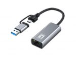 LevelOne USB-0423  2.5 Gigabit Ethernet 2-in-1 USB-C/A Network Adapter, - Image 2