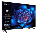 Televizor TCL LED 55P69K, 139 cm, Smart Google TV, 4K, Clasa E - Image 2