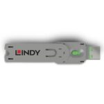 Lindy USB A Port Blocker (fara cheie) Green  Description  USB Type A Dimensions (approx.) WxDxH - 18x75.16x12mm (0.71x2.96x0.47in) Housing Material - ABS Net Weight - 0.008kg (0.02lb) Colour Code -  Green Packaging Type - Polybag Packaging Dimensions - 133x144mm (5.24x5.67in) Gross Weight - 0.013kg - Image 2