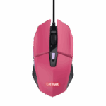 Mouse Trust GXT110W Felox cu fir,  6400 DPI, roz