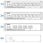UPS Legrand Keor PDU monofazat, 800VA/480W, IN 1xIEC 10A OUT 8x Schuko, technologie off-line, conexiune USB HID, capacitate baterie 12V/9AH, 230V, dimensiuni 440x150x88mm, greutate 5kg - Image 3