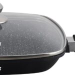 TIGAIE GRILL ALUMINIU + CAPAC 28 x 4.5 CM , DARK LINE, COOKING  BY HEINNER