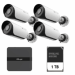 Kit de supraveghere video Milesight 4 camere Bullet MS-C2964-UPD + NVR MS-N1004-UPC