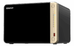 NAS QNAP 664 6-Bay, CPU Intel Celeron N5105/N5095 4-core/4-thread Processor, RAM 8GB (1x 8GB) DDR4, HDD 6 x 2.5"/3.5" SATA 6Gbps + 2 x M.2 2280 PCIe Gen 3 x1 SSD slots (neincluse), LAN: 2 x 2.5GbE, optional 10GbE expansion via a PCIe card, USB3.2 Gen2: 2 x Type-A USB2.0: