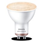 Bec LED inteligent Philips Spot PAR16, Wi-Fi, Bluetooth, GU10,4.7W(50W), 345 lm, lumina alba (2700-6500K)
