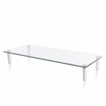Suport Monitor de Birou, Neomounts by Newstar PLASMA-M1700E, suporta pana la 25kg, transparent