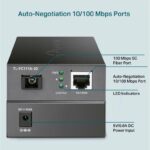 "10/100 Mbps RJ45 to 100 Mbps Single-mode SC WDM Bi-Directional Fiber Converter PORT: 1× 100Mbps SC Port, 1× 10/100M RJ45 Port (Auto MDI/MDIX) SPEC: Full-duplex, Tx:1550 nm, Rx:1310 nm, Up to 20 km, Chassis TL-FC1420 rack-mountable" - Image 3