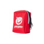 Geanta ghidon Pegas SB-009, cu QR, 1 compartiment, dim: 10x7.5x4.5cm, material poliestrer 600D dublat cu pvc, banda reflectorizanta,  Rosu