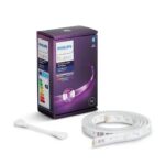 Extensie Banda LED RGB inteligenta Philips Hue Lightstrip Plus, 11.5W ,950 lm, lumina alba si color (2000-6500K), IP20, 1 metru