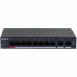 Dahua 10 Port Cloud managed POE switch CS4010-8ET-110, Interfata: Port 1-8: 8 × RJ-45 10/100 Mbps (PoE); Port 9-10: 2 × RJ-45 10/100/1000 Mbps（uplink）, Managed, Layer 2, Switching Capacity: 5.6 Gbps, Packet Forwarding Rate: 4.17 Mpps, Standarde retea: IEEE802.3; IEEE802.3u; IEEE802.3x; IEEE802.3ab - Image 2