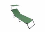HEINNER SEZLONG CU PARASOLAR 186X55X24CM VERDE - Image 2
