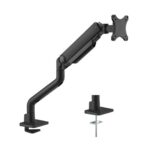 Suport monitor de birou Neomounts Next One DS70S-950BL1; pentru display-uri cu diagonale 17"-49", sistem de prindere VESA 75x75~100x100, greutate maxima suportata 18kg, full motion, tilt +/-90°, swivel +/-90°, rotate +/-90°, distanta fata de perete 11.9 - 65.6 cm; gas spring; culoare negru. Garantie - Image 2