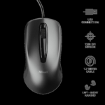 Mouse Trust Carve, USB Mouse, negru - Image 3
